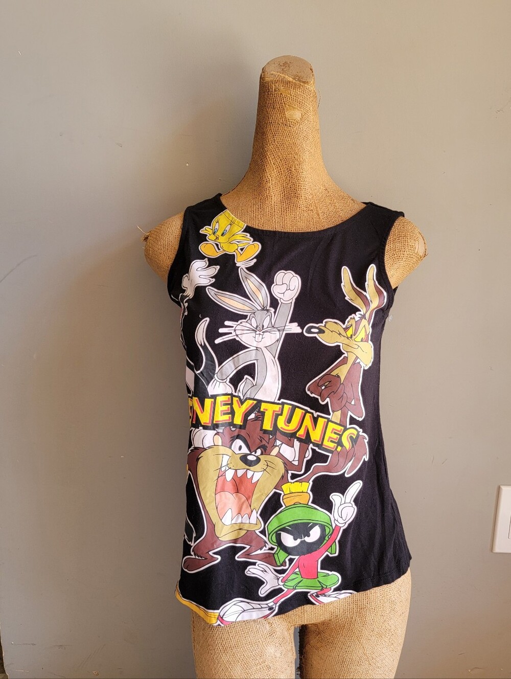 Loony Tunes Black Graphic Tank Top
